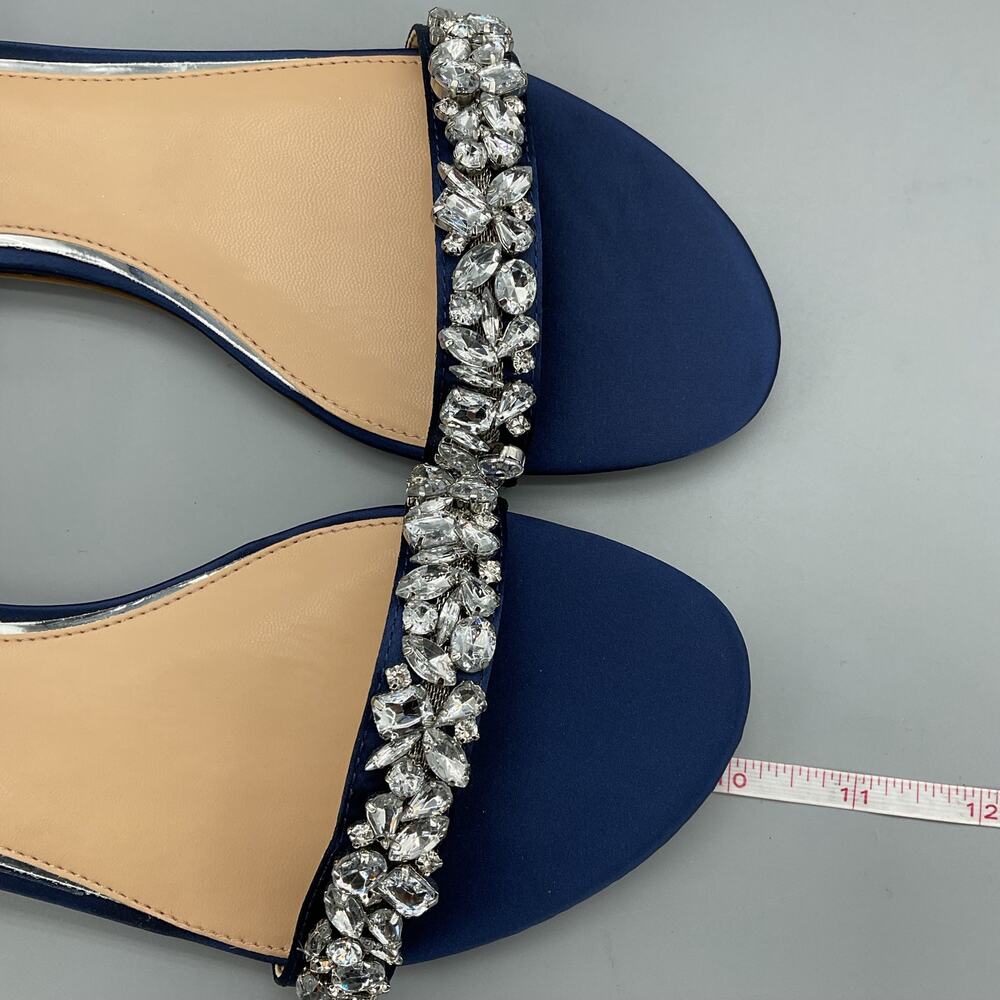 NEW Jewel Badgley Mischka Women’s O’Hara Ankle Strap Sandals Navy Size 8.5 - Picture 7 of 10